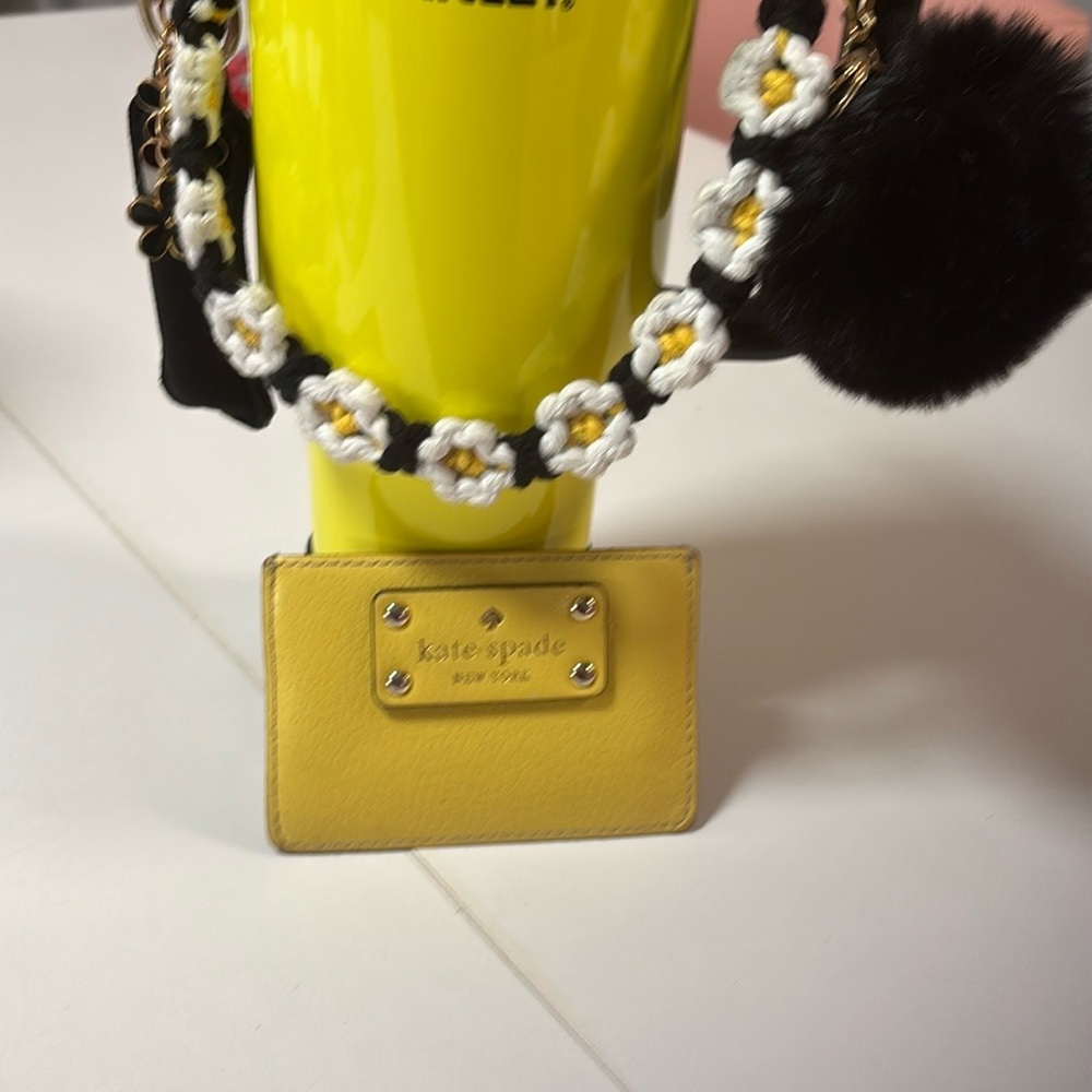 Kate Spade Lemon Yellow Card Holder